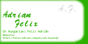 adrian felix business card